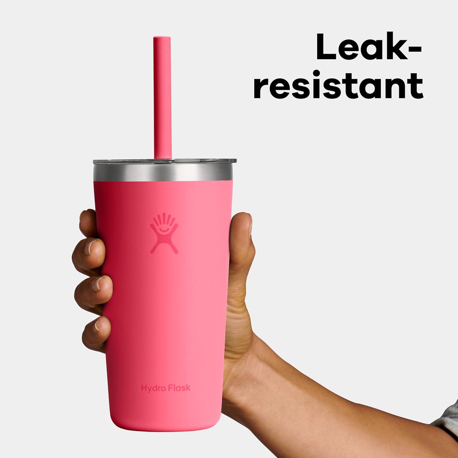 imageHydro Flask All Around Tumbler Clear Straw Lid Insulated Travel Mug Insulated Coffee CupTRILLIUM