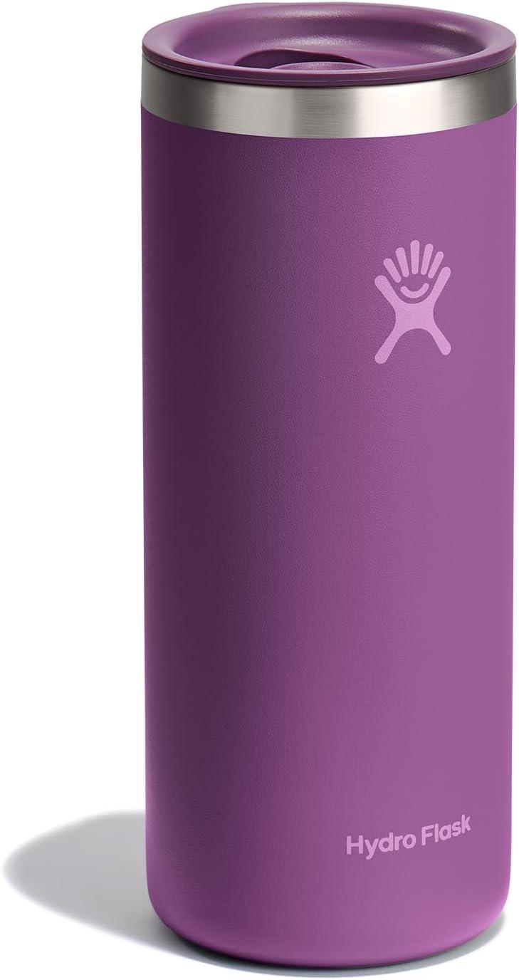 imageHydro Flask Travel Coffee Cup Insulated Stainless Steel NonSpill Leak Proof ToGo Tumbler 16 Oz Mermaid GreenBEACHPLUM PURPLE