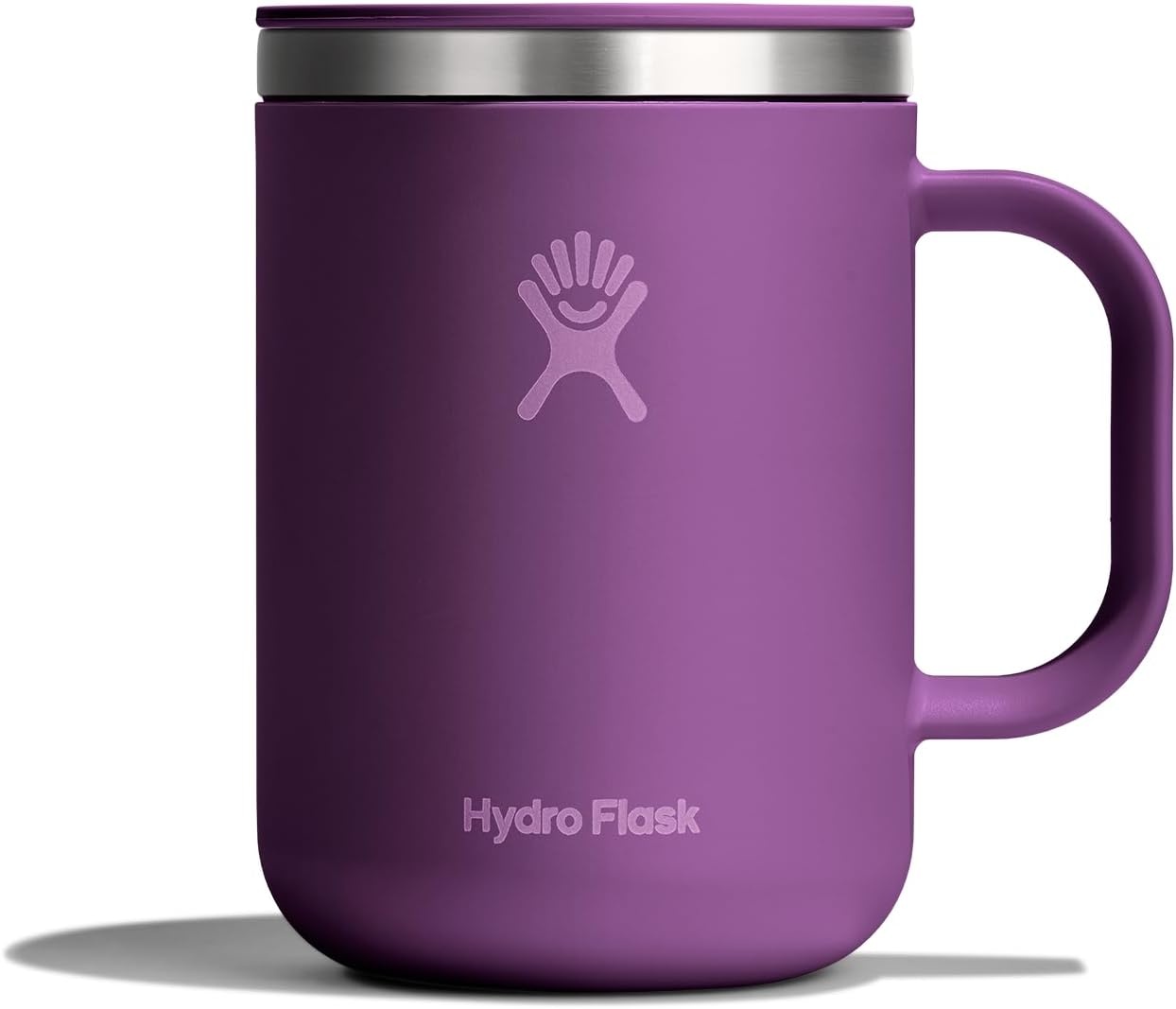 image:imageHydro Flask Coffee Mug Insulated Stainless Steel Non Spill Leak Resistant Travel Mug 12 Oz Deep TealBeachplum Purple
