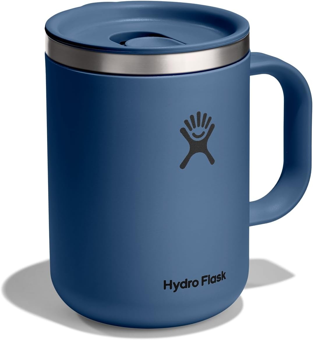 image:imageHydro Flask Coffee Mug Insulated Stainless Steel Non Spill Leak Resistant Travel Mug 12 Oz Deep TealHarbor Blue