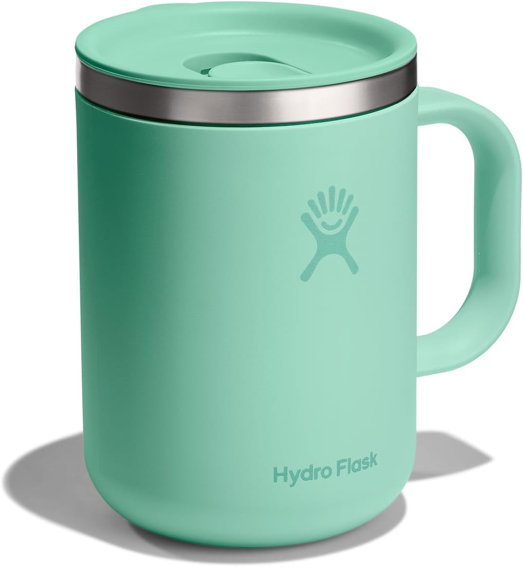 image:imageHydro Flask Coffee Mug Insulated Stainless Steel Non Spill Leak Resistant Travel Mug 12 Oz Deep TealMermaid Green