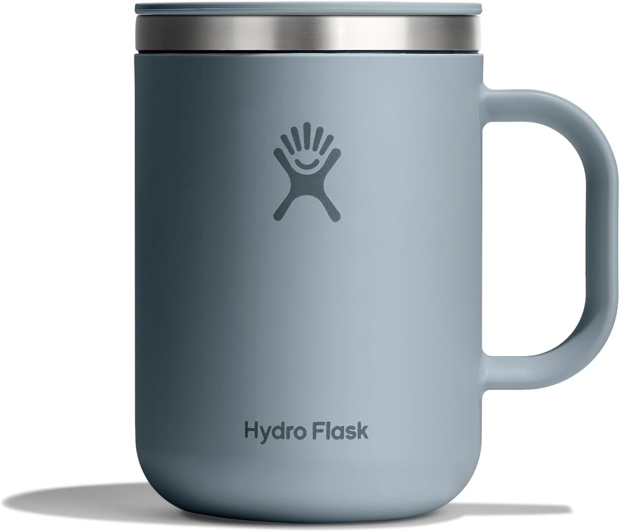image:imageHydro Flask Coffee Mug Insulated Stainless Steel Non Spill Leak Resistant Travel Mug 12 Oz Deep TealShale Gray