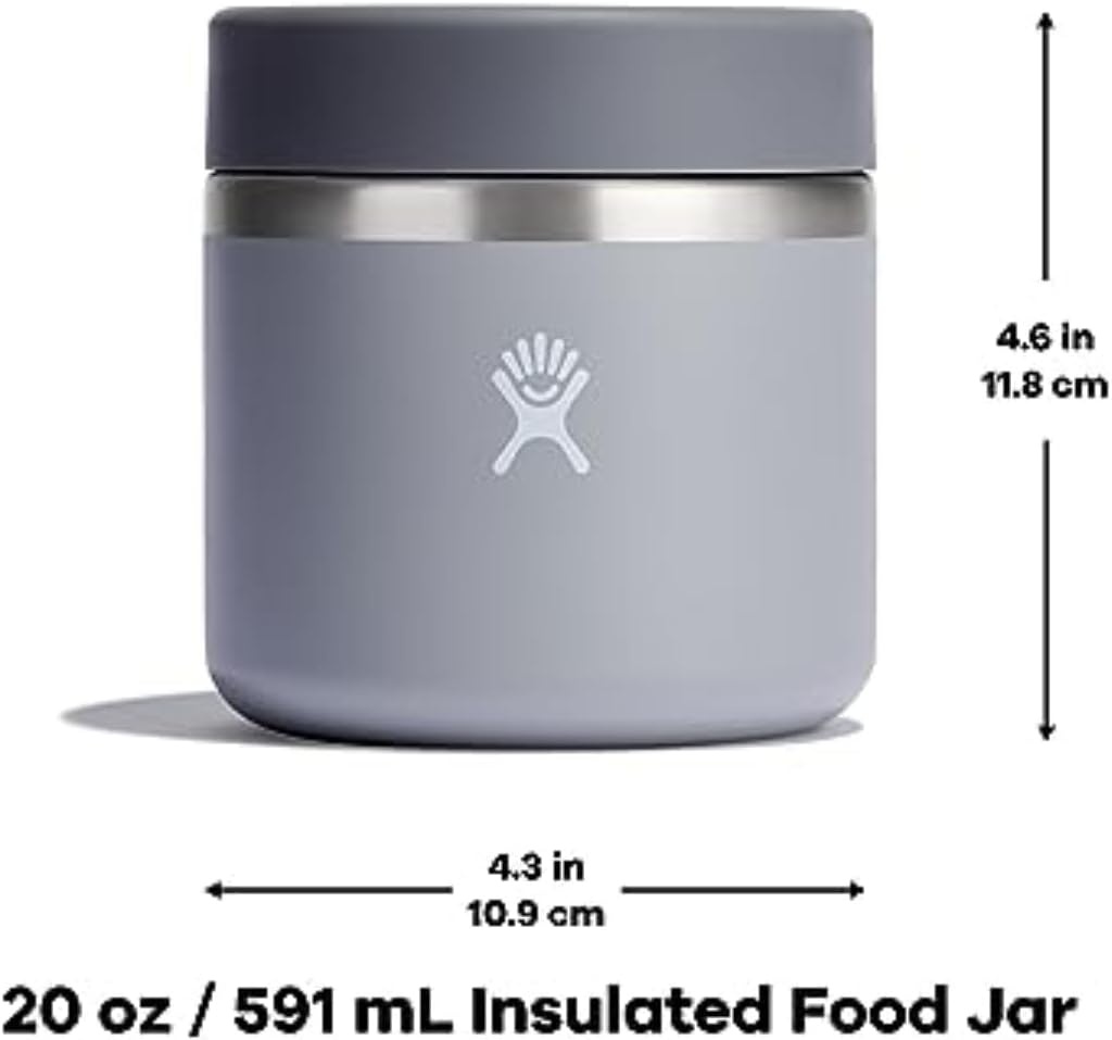 image:imageHydro Flask Food Jar Insulated Stainless Steel Snack Travel Container for Hot Food Lunch amp Soup 12 Oz Deep TealBlack