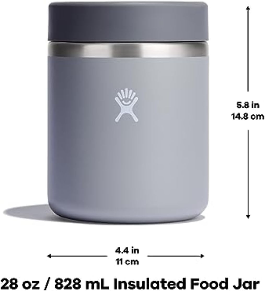 image:imageHydro Flask Food Jar Insulated Stainless Steel Snack Travel Container for Hot Food Lunch amp Soup 12 Oz Deep TealBlack