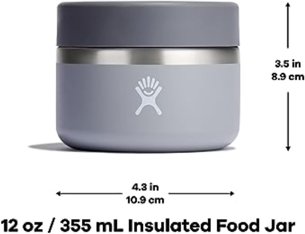 image:imageHydro Flask Food Jar Insulated Stainless Steel Snack Travel Container for Hot Food Lunch amp Soup 12 Oz Deep TealBlack