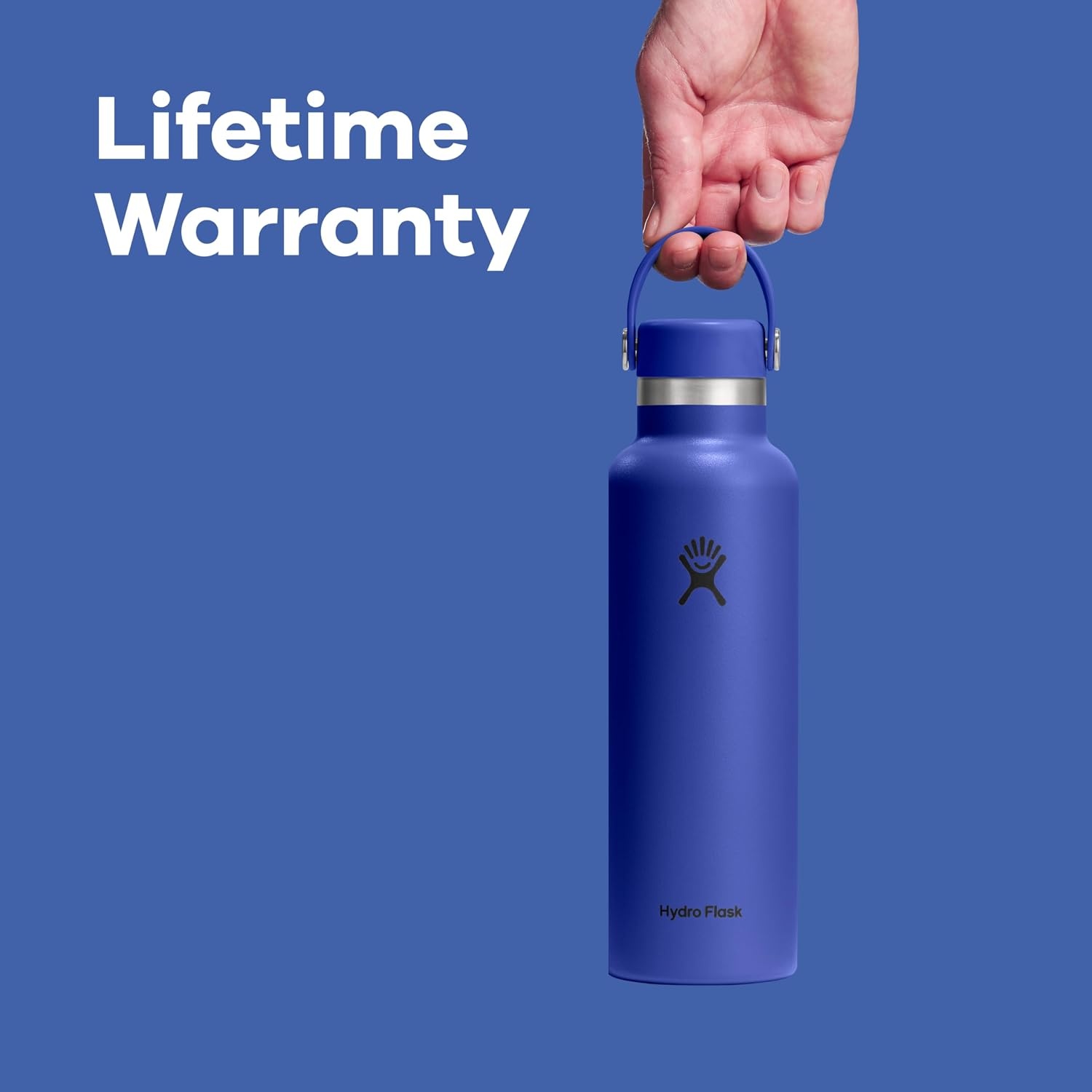 image:imageHydro Flask Water Bottle Insulated Stainless Steel Non Spill Leakproof in 24 Oz Deep TealBlack