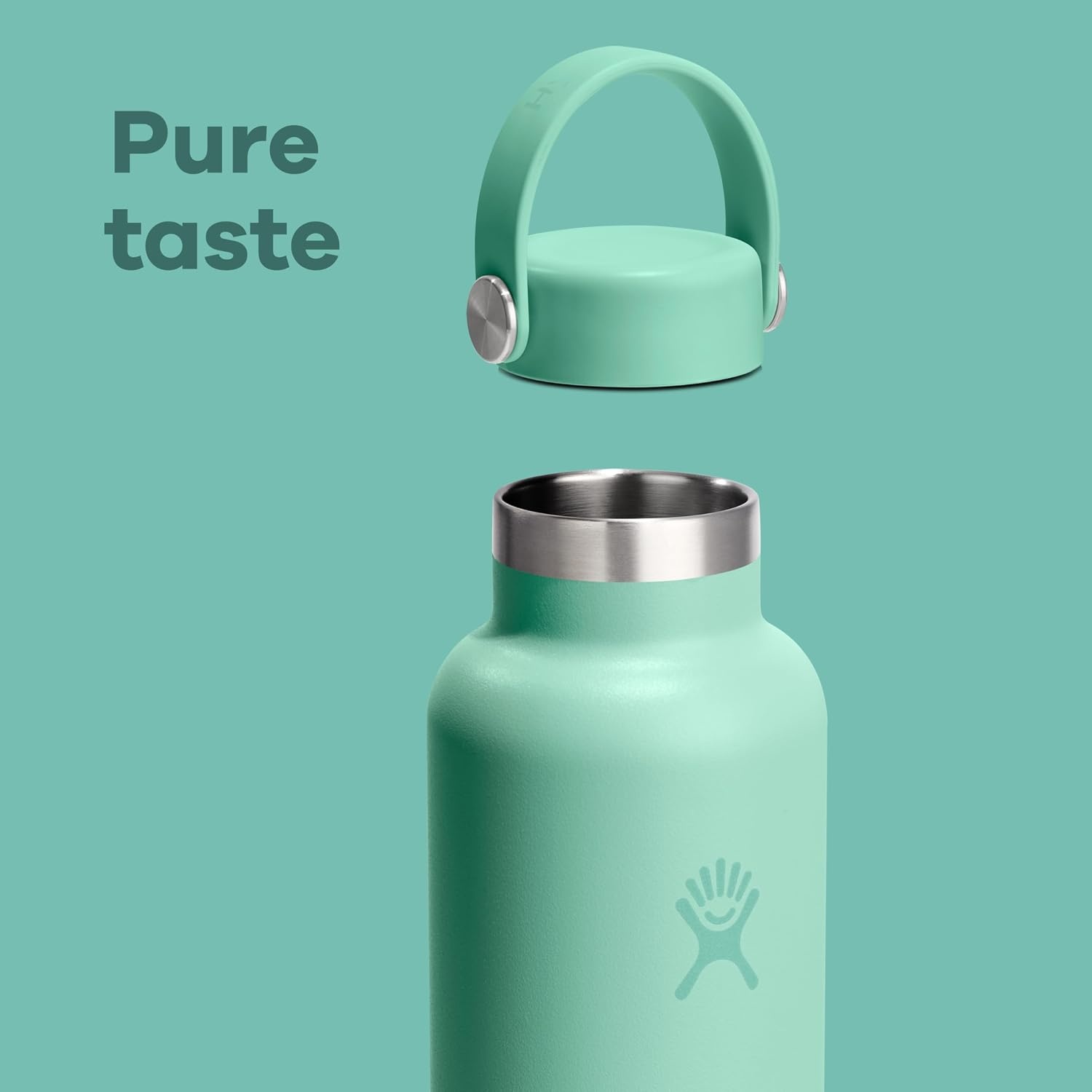 image:imageHydro Flask Water Bottle Insulated Stainless Steel Non Spill Leakproof in 24 Oz Deep TealDeep Teal