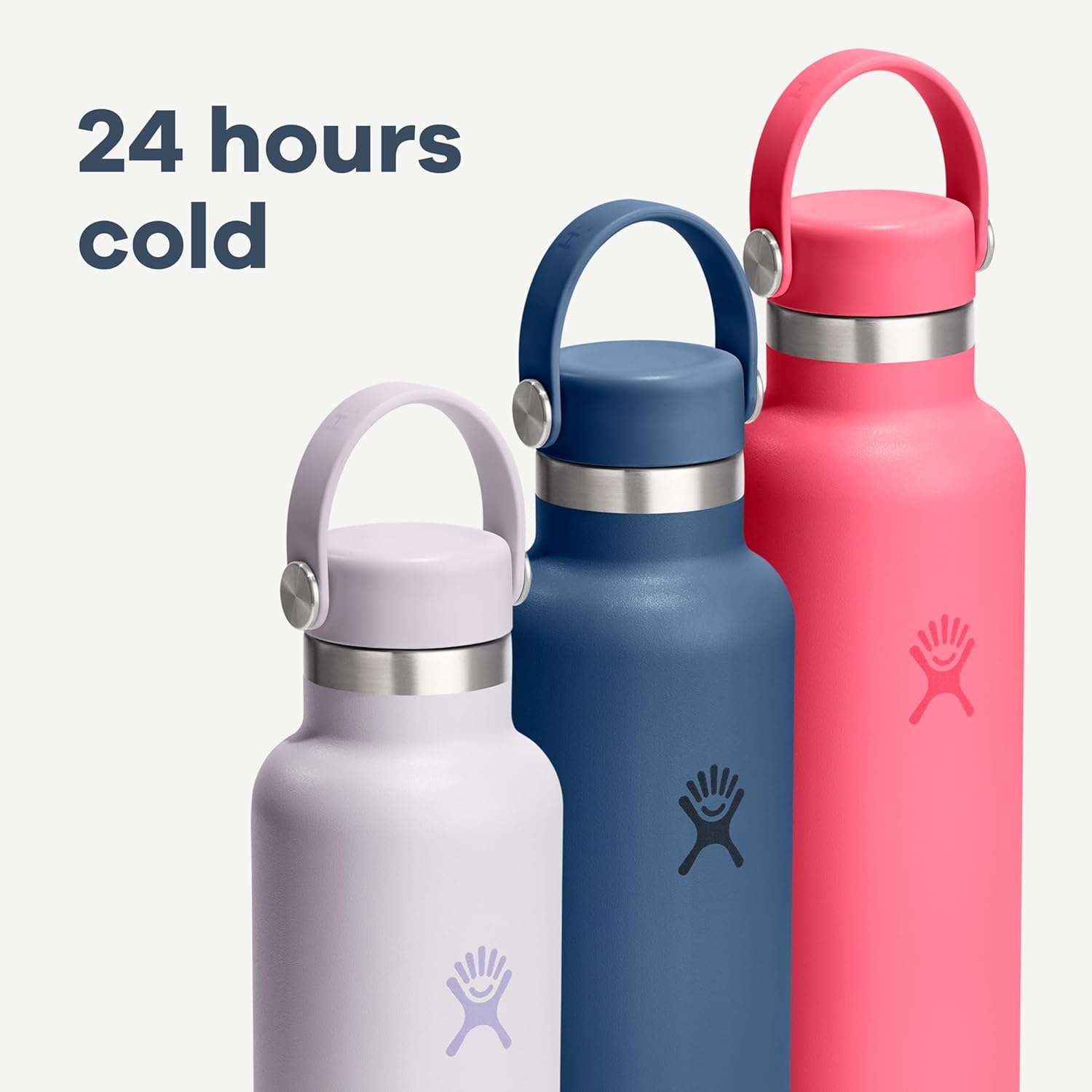 image:imageHydro Flask Water Bottle Insulated Stainless Steel Non Spill Leakproof in 24 Oz Deep TealShale Gray