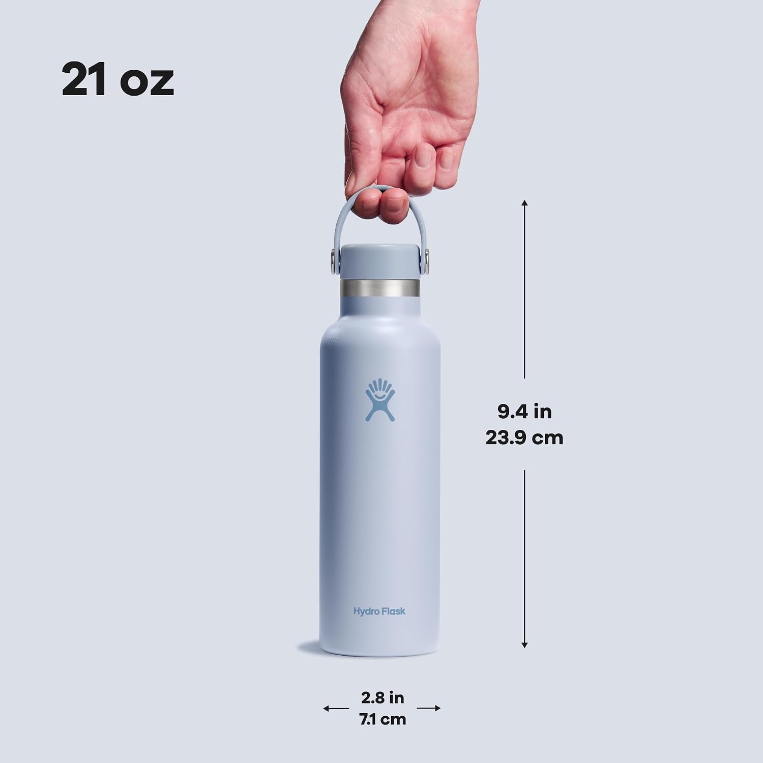 image:imageHydro Flask Water Bottle Insulated Stainless Steel Non Spill Leakproof in 24 Oz Deep TealSurf