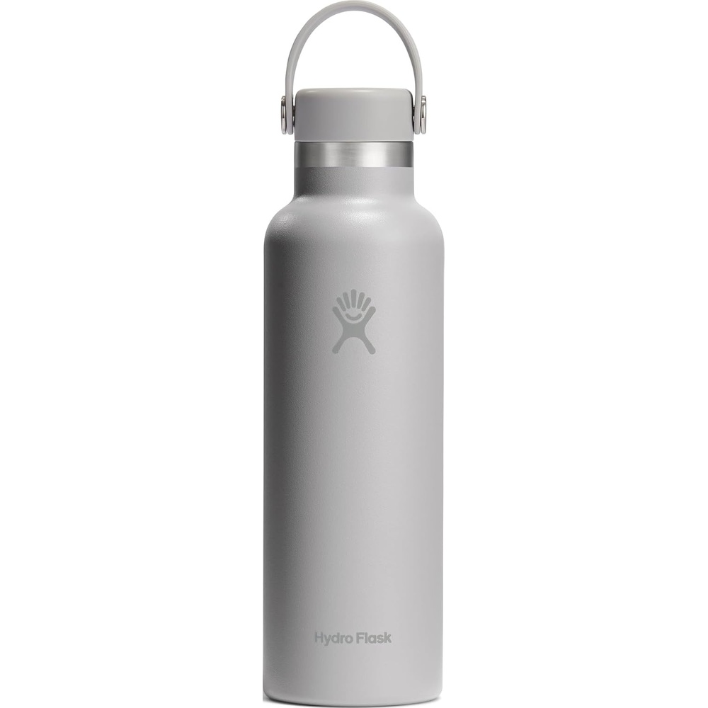 image:imageHydro Flask Water Bottle Insulated Stainless Steel Non Spill Leakproof in 24 Oz Deep TealBirch Gray