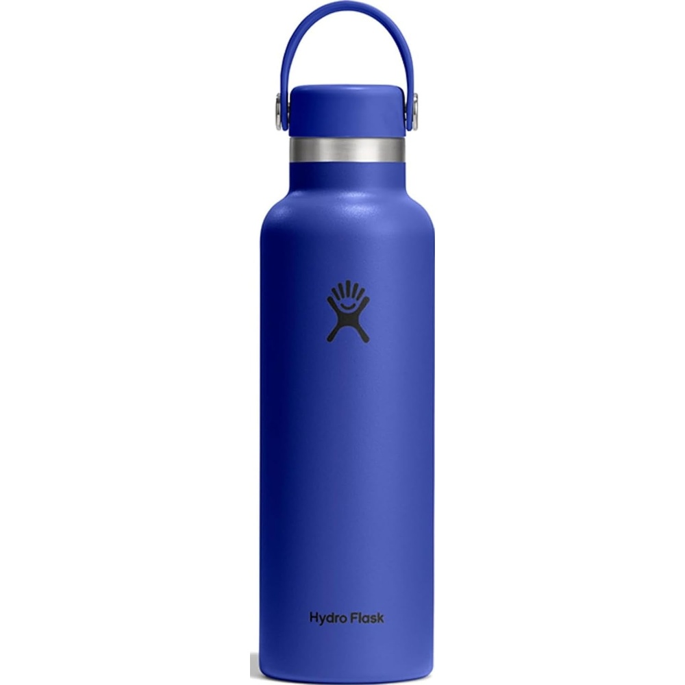 image:imageHydro Flask Water Bottle Insulated Stainless Steel Non Spill Leakproof in 24 Oz Deep TealCapri Blue