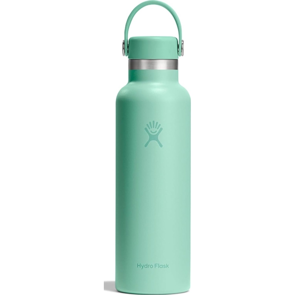 image:imageHydro Flask Water Bottle  Insulated Stainless Steel  Non Spill Leakproof in 24 Oz Deep TealMermaid Green