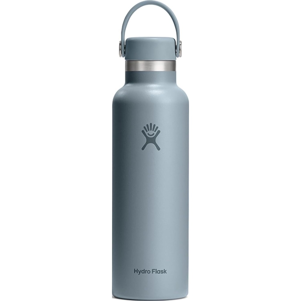 image:imageHydro Flask Water Bottle Insulated Stainless Steel Non Spill Leakproof in 24 Oz Deep TealShale Gray