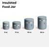 Hydro Flask Food Jar – Insulated Stainless Steel, Snack Travel Container for Hot Food, Lunch, & Soup 12 Oz Deep Teal(Oat)