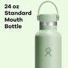 Hydro Flask Water Bottle – Insulated Stainless Steel – Non Spill, Leakproof in 24 Oz Deep Teal(Aloe Green)