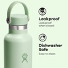 Hydro Flask Water Bottle – Insulated Stainless Steel – Non Spill, Leakproof in 24 Oz Deep Teal(Aloe Green)