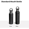 Hydro Flask Water Bottle – Insulated Stainless Steel – Non Spill, Leakproof in 24 Oz Deep Teal(Oat)