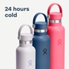 Hydro Flask Water Bottle – Insulated Stainless Steel – Non Spill, Leakproof in 24 Oz Deep Teal(Oat)