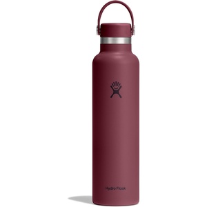 Hydro Flask Water Bottle – Insulated Stainless Steel – Non Spill, Leakproof in 24 Oz Deep Teal(Burgundy)