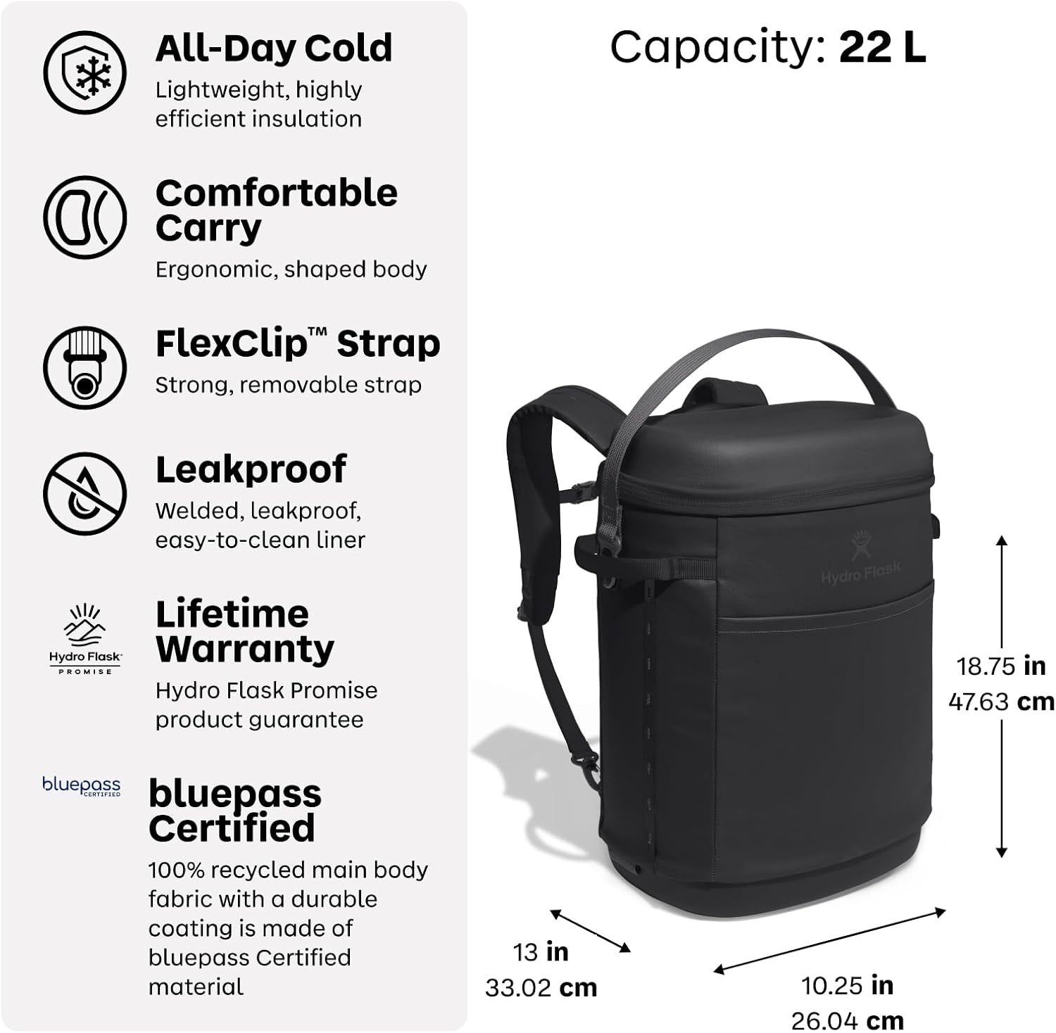 image:imageHydro Flask Carryout Cooler Insulated Portable Soft Cooler 30 L Palmer GreenBLACK