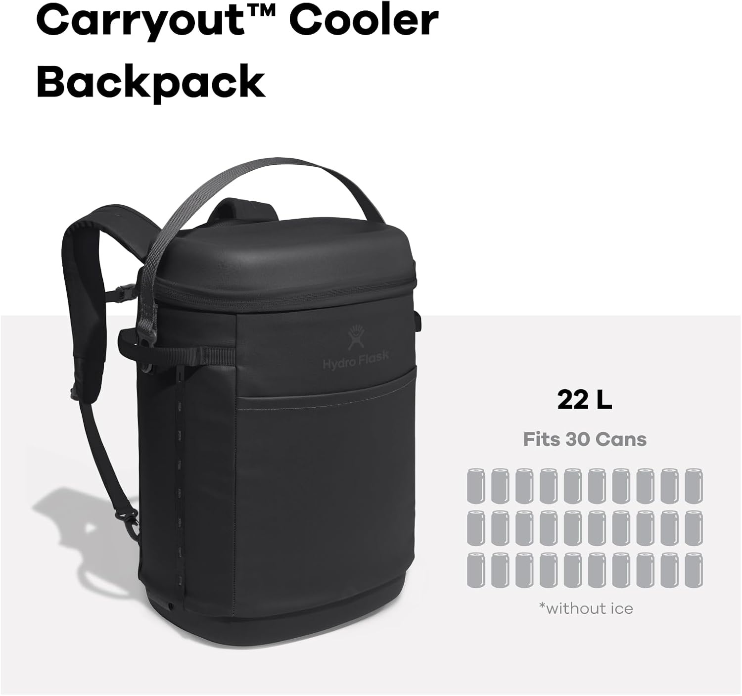 image:imageHydro Flask Carryout Cooler Insulated Portable Soft Cooler 30 L Palmer GreenBLACK