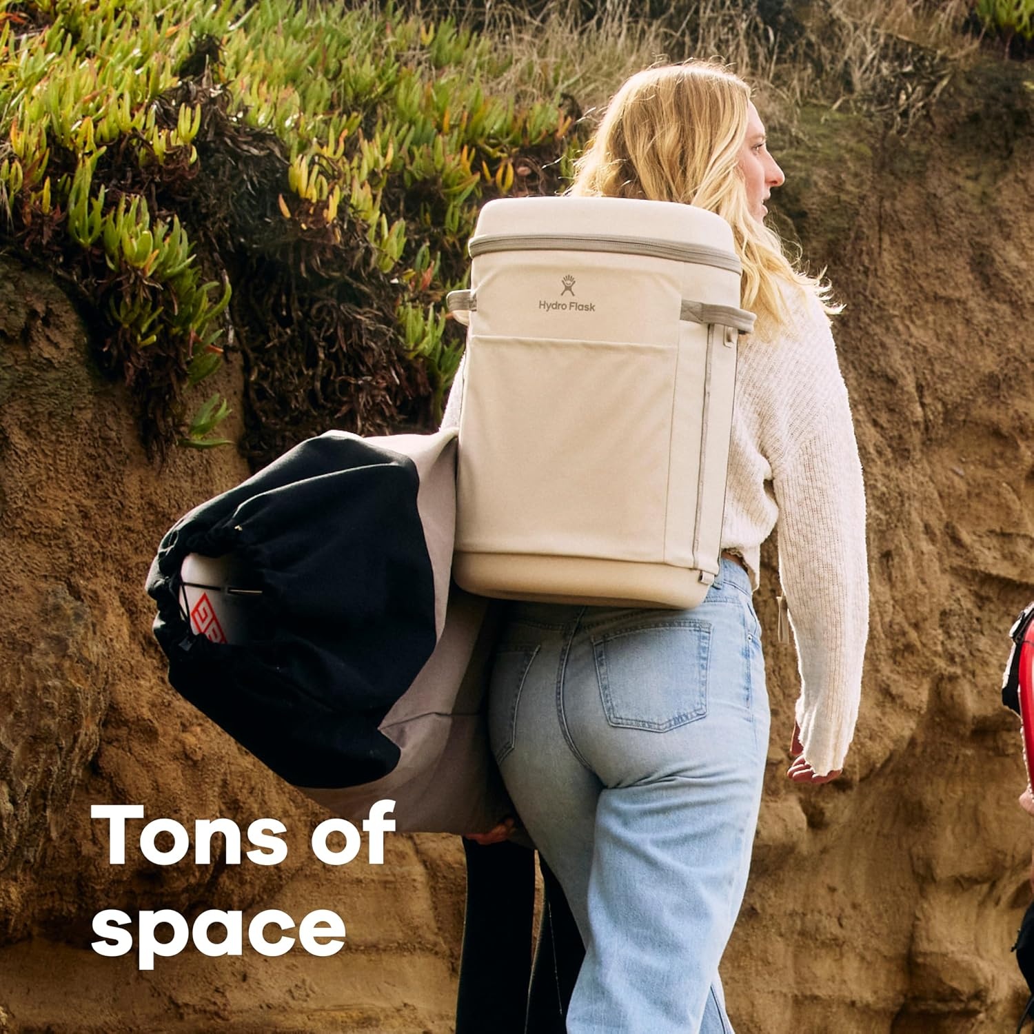 image:imageHydro Flask Carryout Cooler Backpack Insulated Portable Soft Cooler 22 L Capacity Burgundy