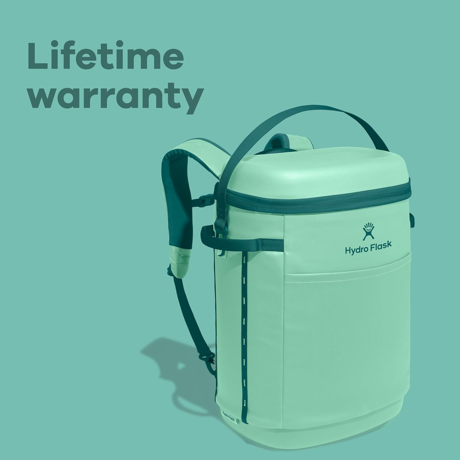 image:imageHydro Flask Carryout Cooler Backpack Insulated Portable Soft Cooler 22 L Capacity Palmer Green