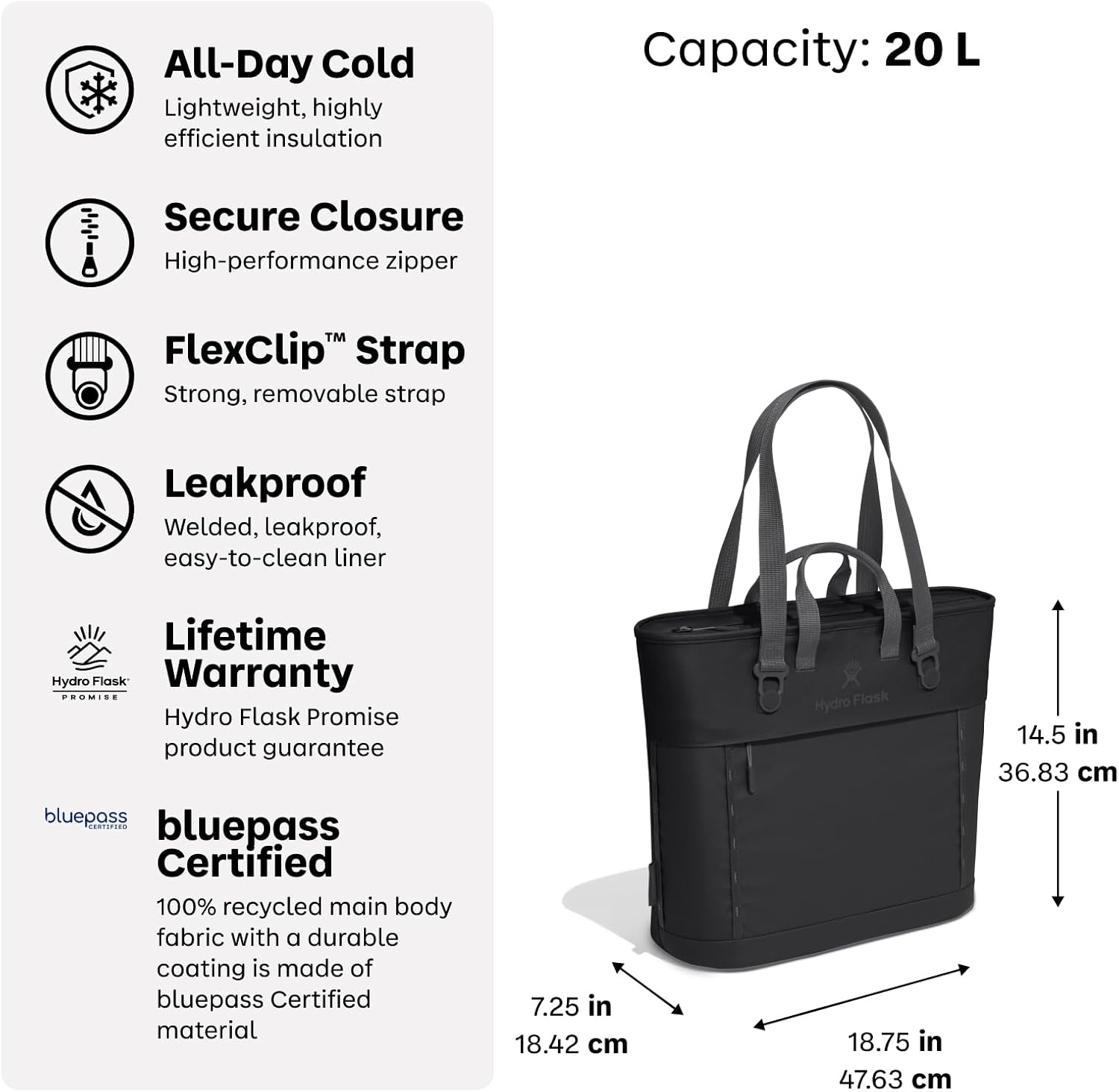 image:imageHydro Flask Carryout Tote Insulated Tote Bag 10 L Capacity in Woodland CamoBirch