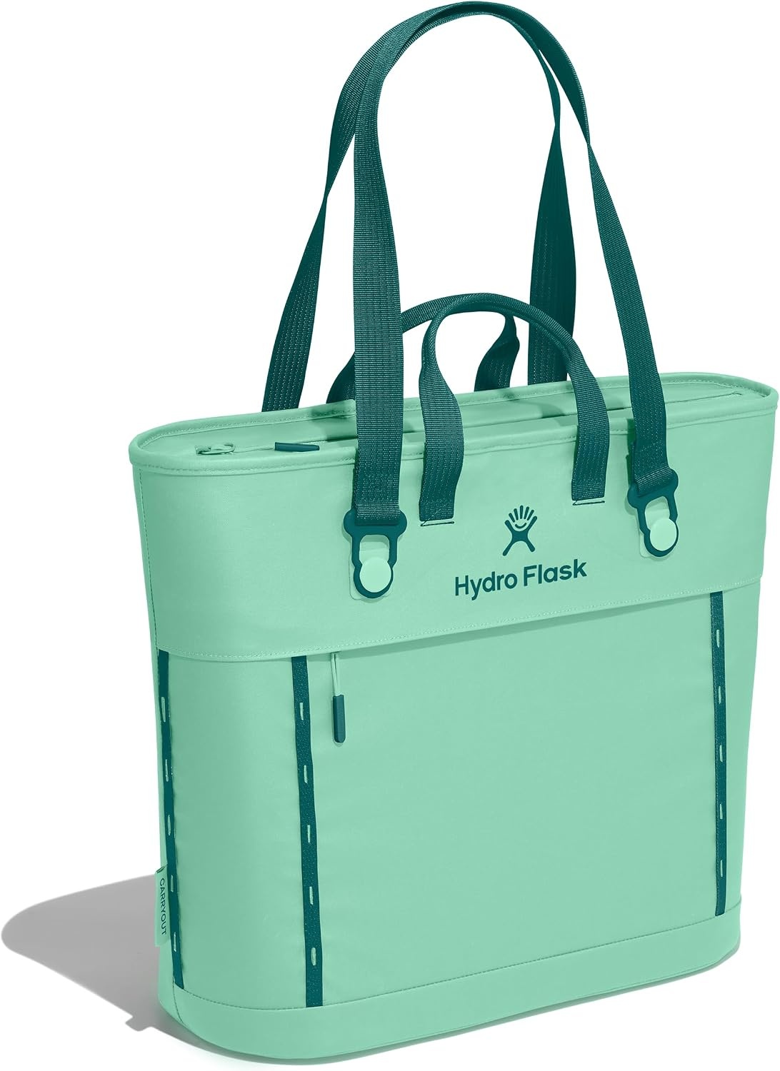 image:imageHydro Flask Carryout Tote Insulated Tote Bag 10 L Capacity in Woodland CamoMermaid Green