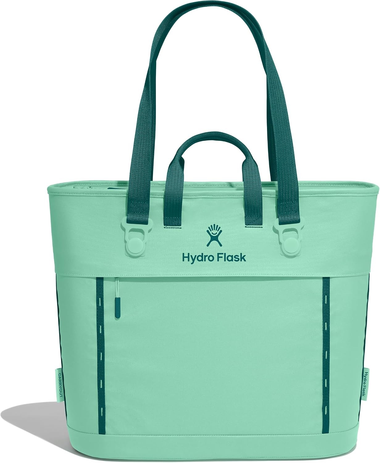 image:imageHydro Flask Carryout Tote Insulated Tote Bag 10 L Capacity in Woodland CamoMermaid Green