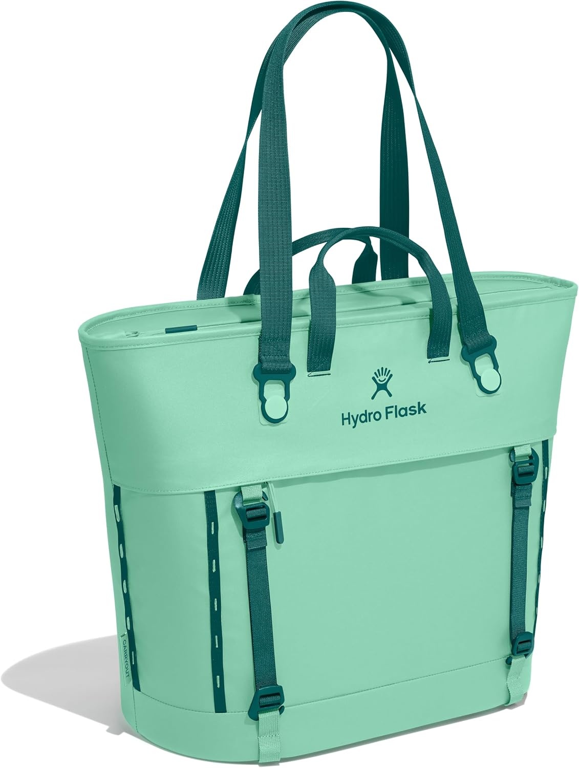 image:imageHydro Flask Carryout Tote Insulated Tote Bag 10 L Capacity in Woodland CamoMermaid Green