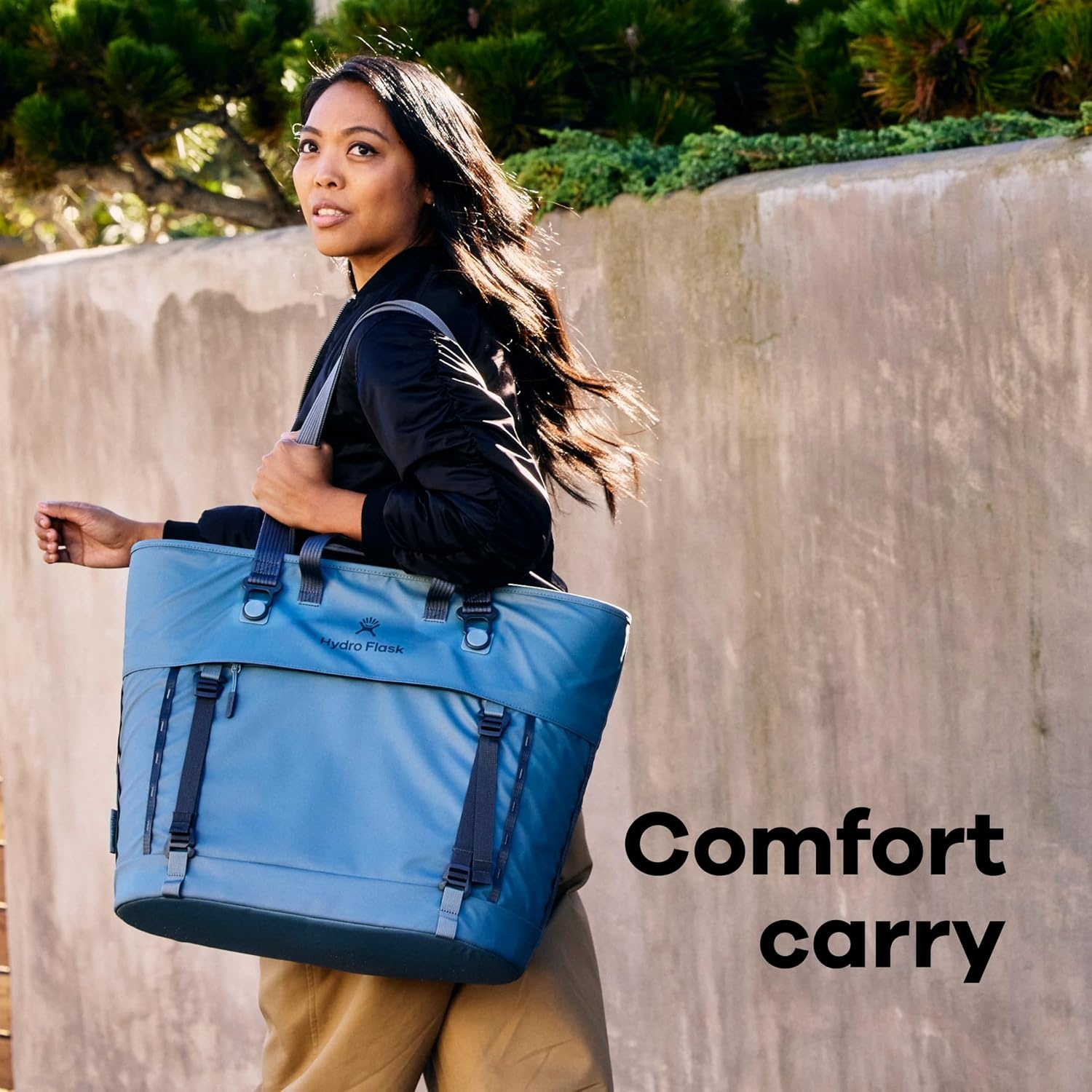 image:imageHydro Flask Carryout Tote Insulated Tote Bag 10 L Capacity in Woodland CamoPalmer Green