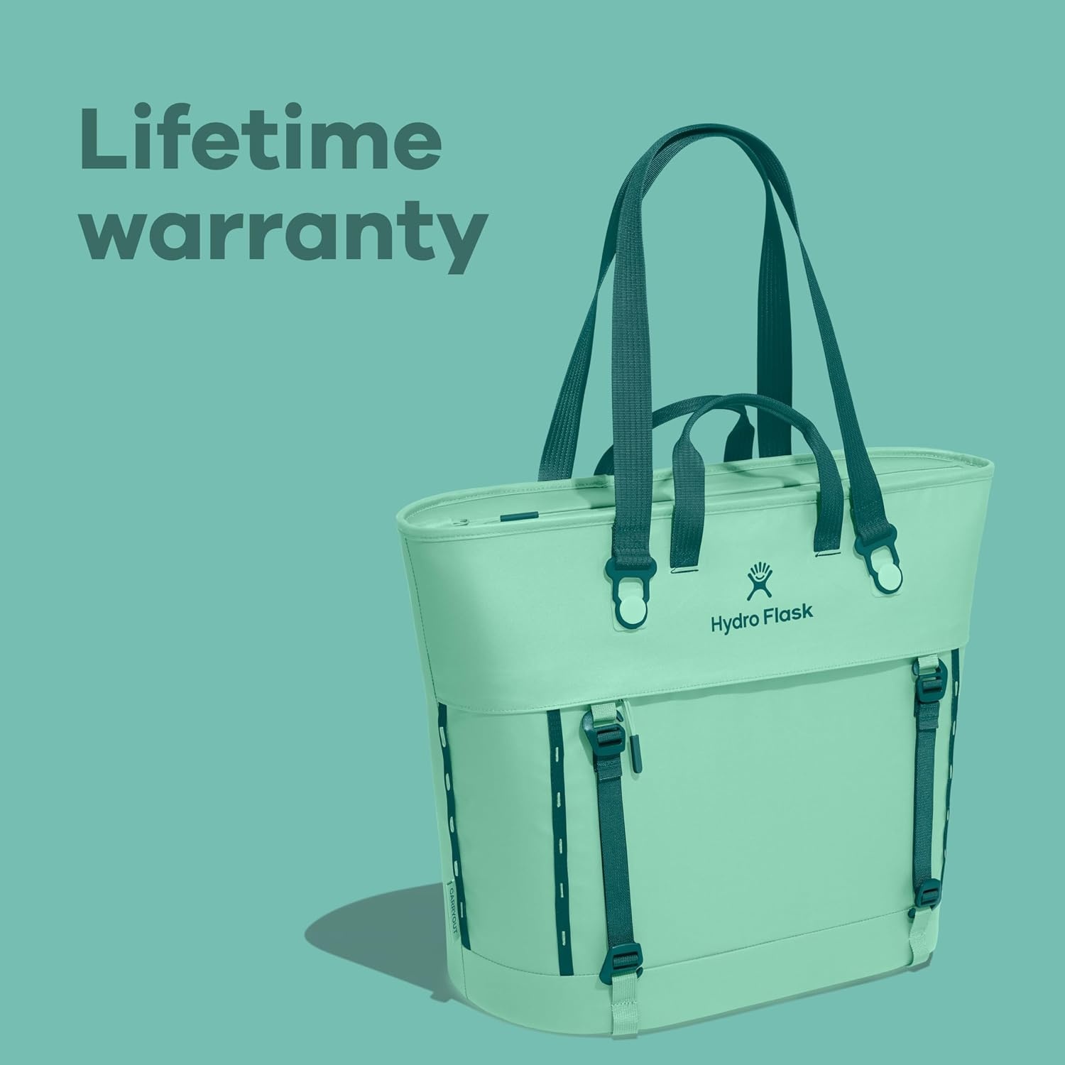 image:imageHydro Flask Carryout Tote Insulated Tote Bag 10 L Capacity in Woodland CamoShale Gray