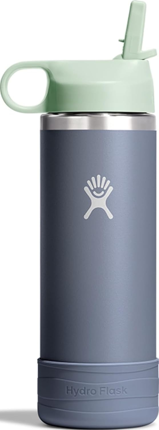 image:imageHydro Flask Kids Water Bottle for School Stainless Steel and Insulated with Straw Cap 12 Oz in Blossom PinkKoala