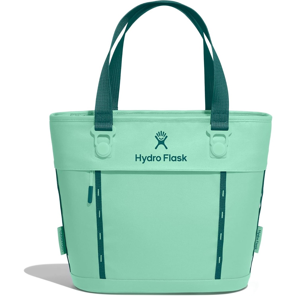 image:imageHydro Flask Carryout Tote Insulated Tote Bag 10 L Capacity in Woodland CamoMermaid Green