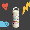 Hydro Flask Kids Water Bottle for School – Stainless Steel and Insulated with Covered Straw Cap – 12 Oz in Daydream White