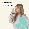 Hydro Flask Kids Water Bottle for School – Stainless Steel and Insulated with Covered Straw Cap – 12 Oz in Daydream White