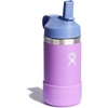 Hydro Flask Kids Water Bottle for School – Stainless Steel and Insulated with Straw Cap – 12 Oz in Blossom Pink(Anemone Purple)