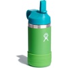 Hydro Flask Kids Water Bottle for School – Stainless Steel and Insulated with Straw Cap – 12 Oz in Blossom Pink(Grass)