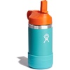 Hydro Flask Kids Water Bottle for School – Stainless Steel and Insulated with Straw Cap – 12 Oz in Blossom Pink(SEASPRAY)