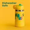 Hydro Flask Kids Water Bottle for School – Stainless Steel and Insulated with Straw Cap – 12 Oz in Blossom Pink(Yellow Caterpillar)