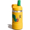 Hydro Flask Kids Water Bottle for School – Stainless Steel and Insulated with Straw Cap – 12 Oz in Blossom Pink(Yellow Caterpillar)