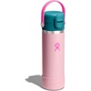 Hydro Flask Kids Water Bottle for School – Stainless Steel and Insulated with Straw Cap – 18 Oz in Blossom Pink