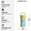 Hydro Flask Kids Water Bottle for School – Stainless Steel and Insulated with Straw Cap – 18 Oz in Seedling Green