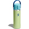 Hydro Flask Kids Water Bottle for School – Stainless Steel and Insulated with Straw Cap – 18 Oz in Seedling Green