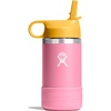 Hydro Flask Kids Water Bottle for School – Stainless Steel and Insulated with Straw Cap – 12 Oz in Blossom Pink(Dahlia)