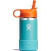 Hydro Flask Kids Water Bottle for School – Stainless Steel and Insulated with Straw Cap – 12 Oz in Blossom Pink(Seaspray)