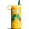 Hydro Flask Kids Water Bottle for School – Stainless Steel and Insulated with Straw Cap – 12 Oz in Blossom Pink(Yellow Caterpillar)