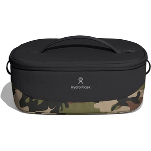 Hydro Flask Carryout Lunch Box – Insulated Lunch Box – Soft Cooler Travel Bag Burgundy(WOODLAND CAMO)