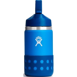 Hydro Flask Kids Water Bottle for School – Stainless Steel and Insulated with Straw Cap – 12 Oz in Blossom Pink(Lake)